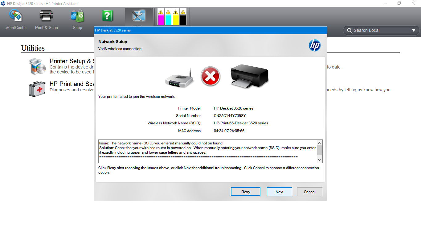 hp deskjet 3520 scanner software download